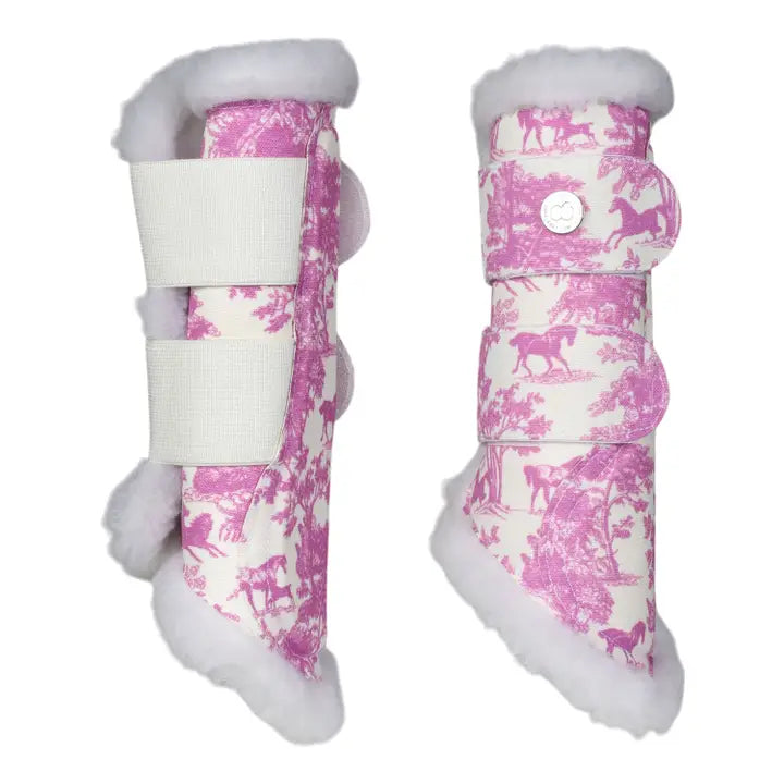 Fashion Art Tendon Guards - Pink/White