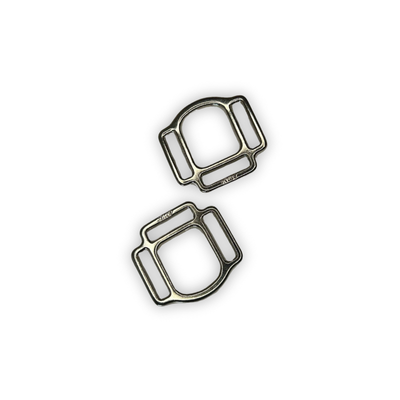 Anelli saldati 3 finestre in ottone (2 pezzi)