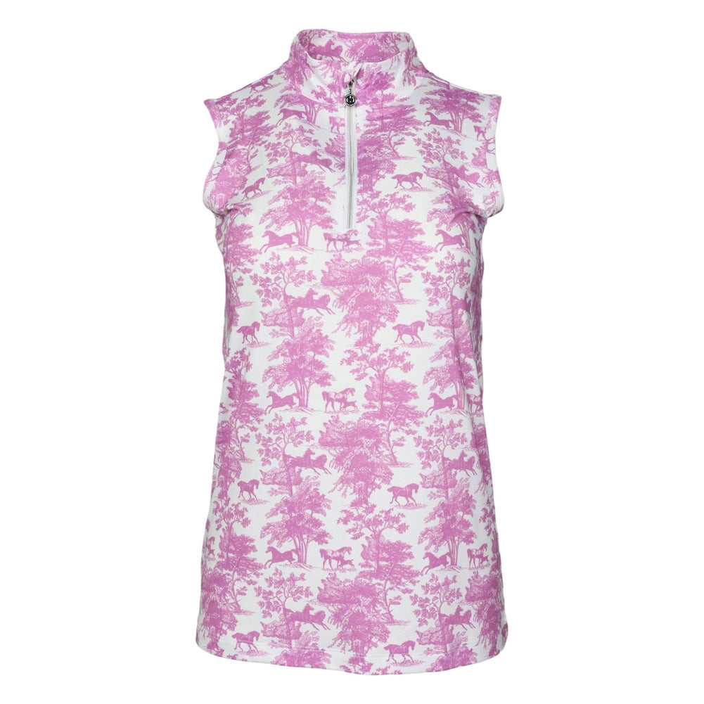 Fashion Art Sleeveless T-Shirt - Pink | Women