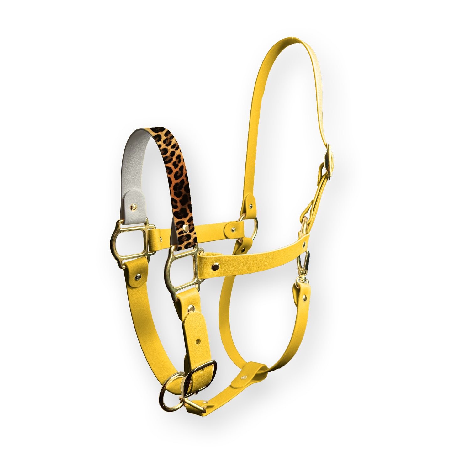 Sunflower Yellow Halter - Leopard