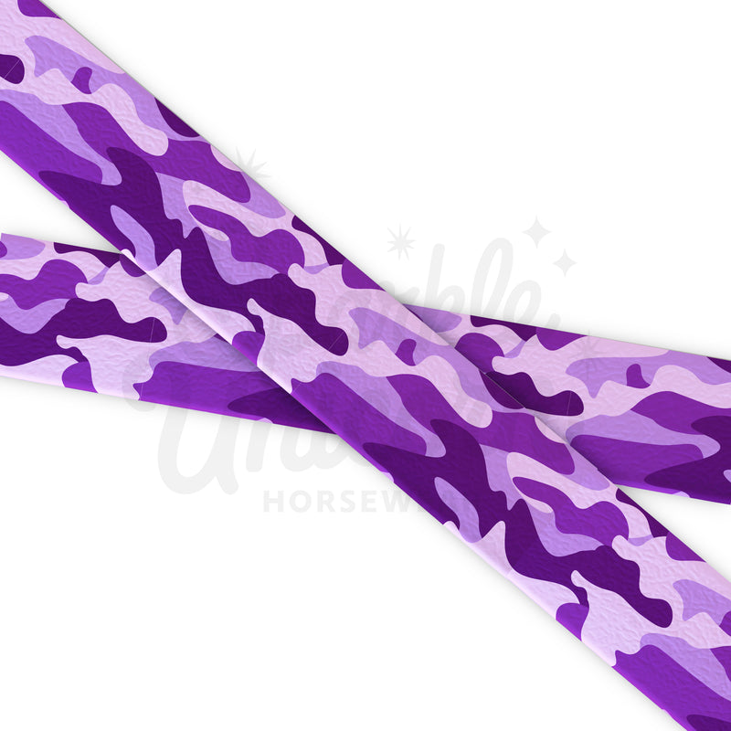 Camo - Violet Soldier - Fettuccia Biothane - Stampato UV