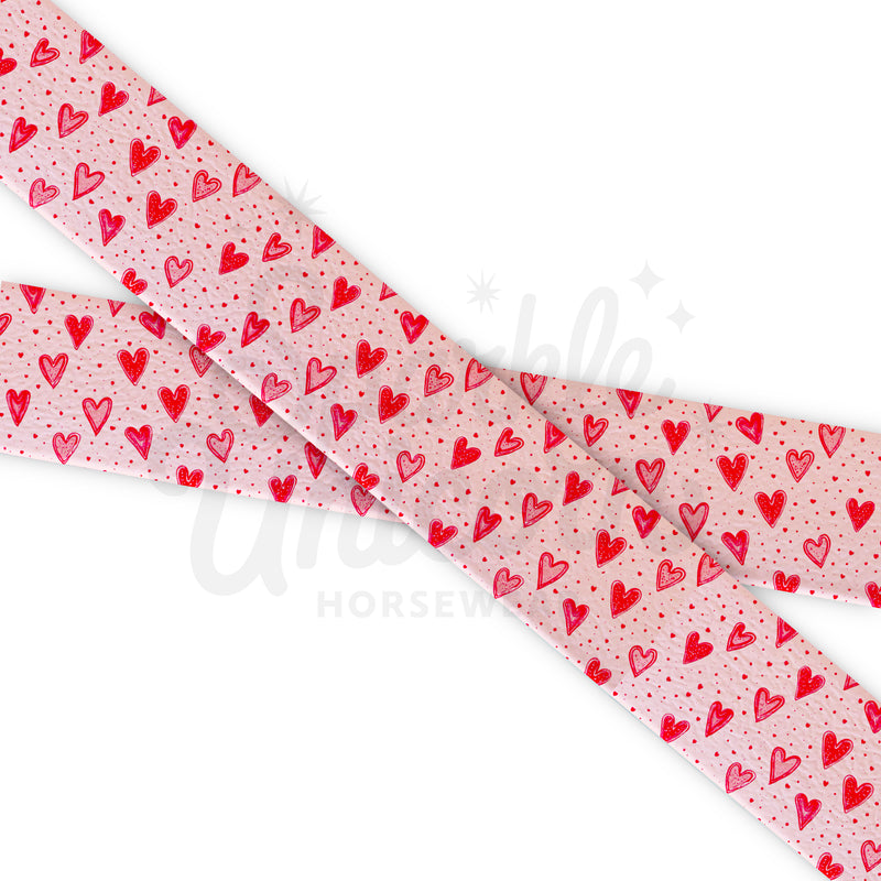 Hearts - Hearts Beat - Fettuccia Biothane - Stampato UV