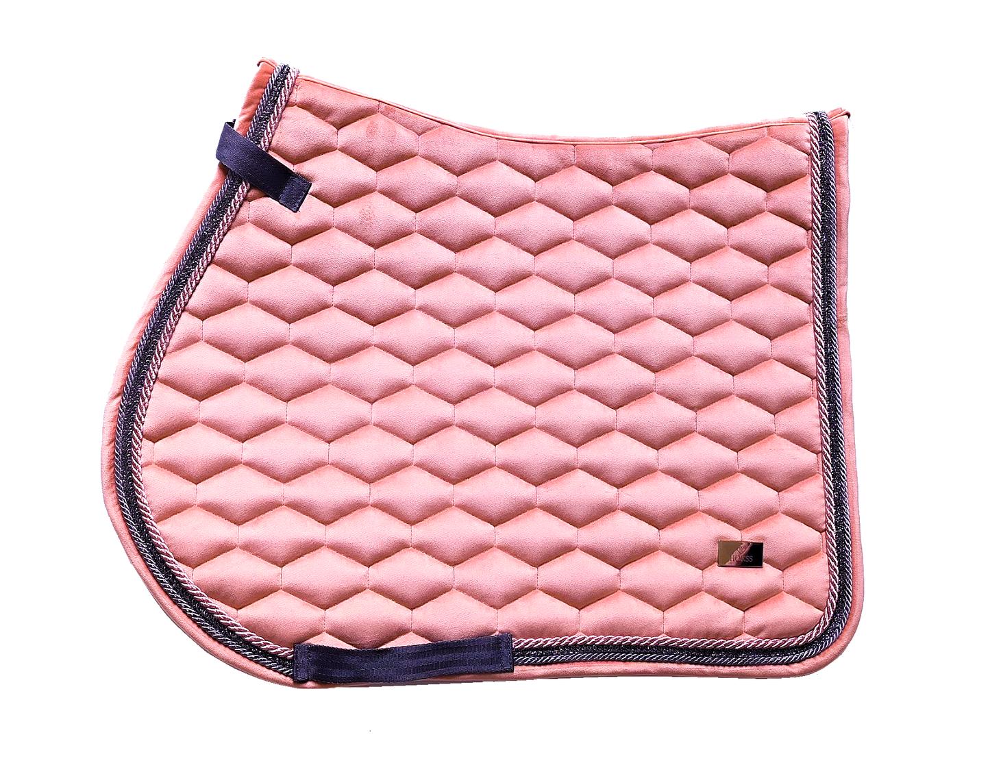 Tapis de selle en velours - Pêche | Poney / Saut d'obstacles | Collection Sparkle Horses