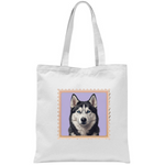 Borsa T-shirt cane - SIBERIAN HUSKY