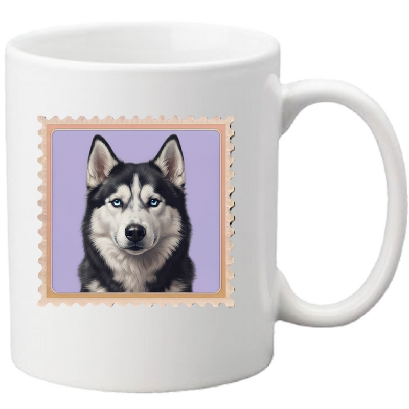 Tazza T-shirt cane - SIBERIAN HUSKY