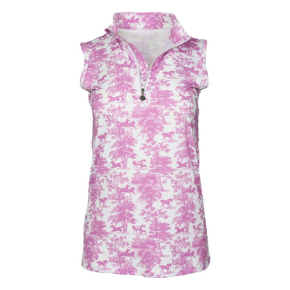 Fashion Art Sleeveless T-Shirt - Pink | Women