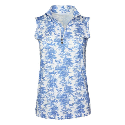 T-Shirt Smanicato Fashion Art - Blu | Donna