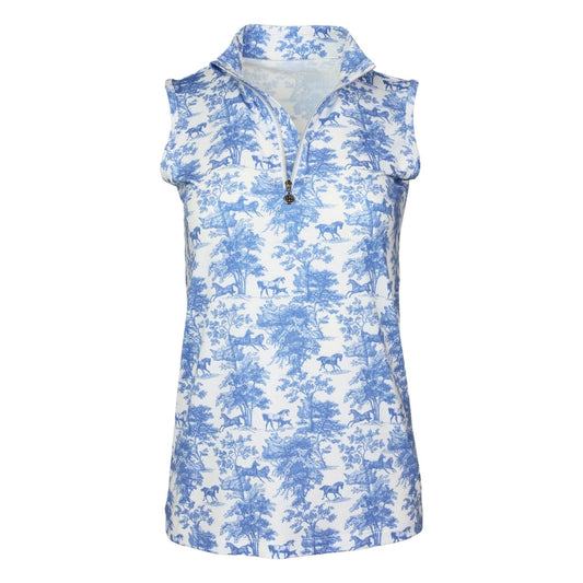 T-Shirt Smanicato Fashion Art - Blu | Donna
