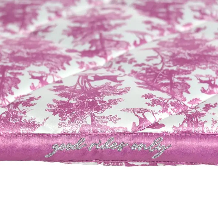 Fashion Art Saddle Pad - Pink/White | Dressage