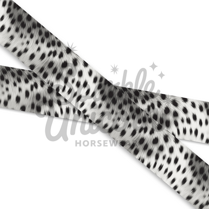 Crimson Velvet Halter - White Leopard