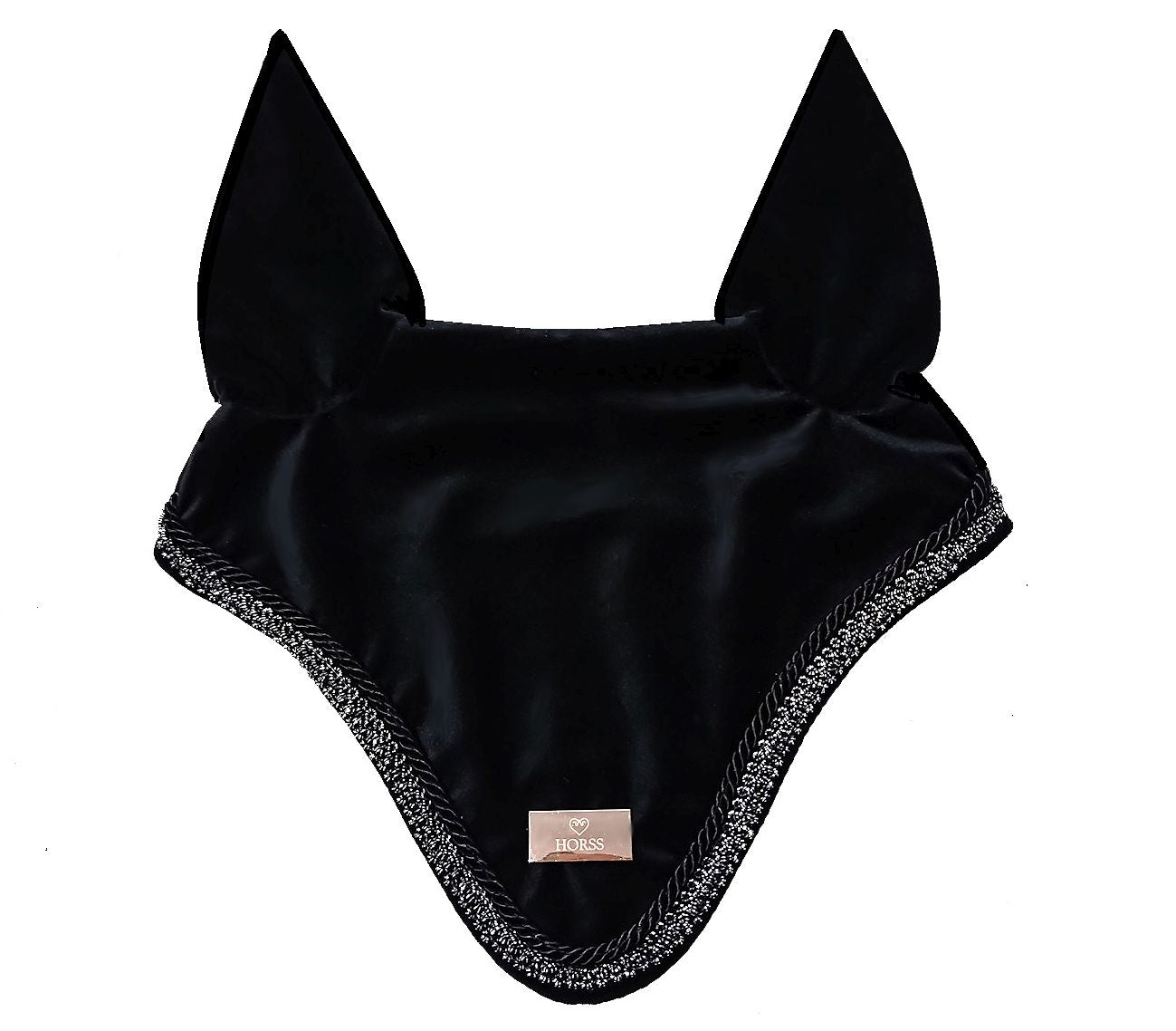Casque audio en velours - Noir | Collection Sparkle Horses