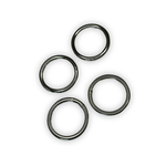 Anelli saldati in ottone oro o argento (4 pezzi)
