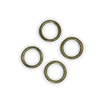Anelli saldati in ottone oro o argento (4 pezzi)