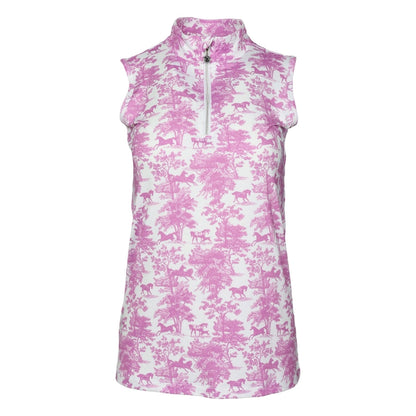 Fashion Art Sleeveless T-Shirt - Pink | Women