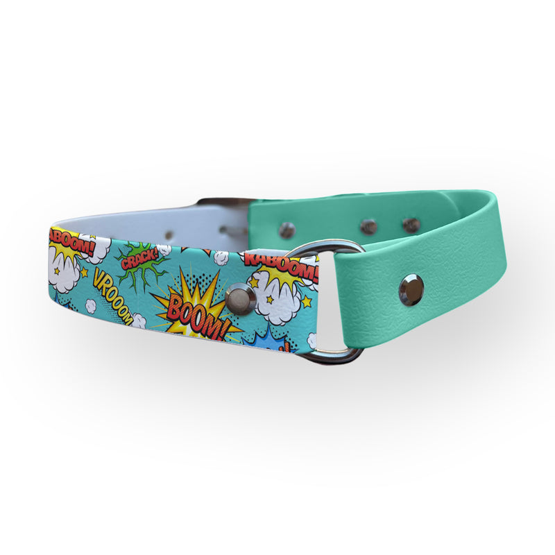 Collier en Biothane Essence d'Émeraude