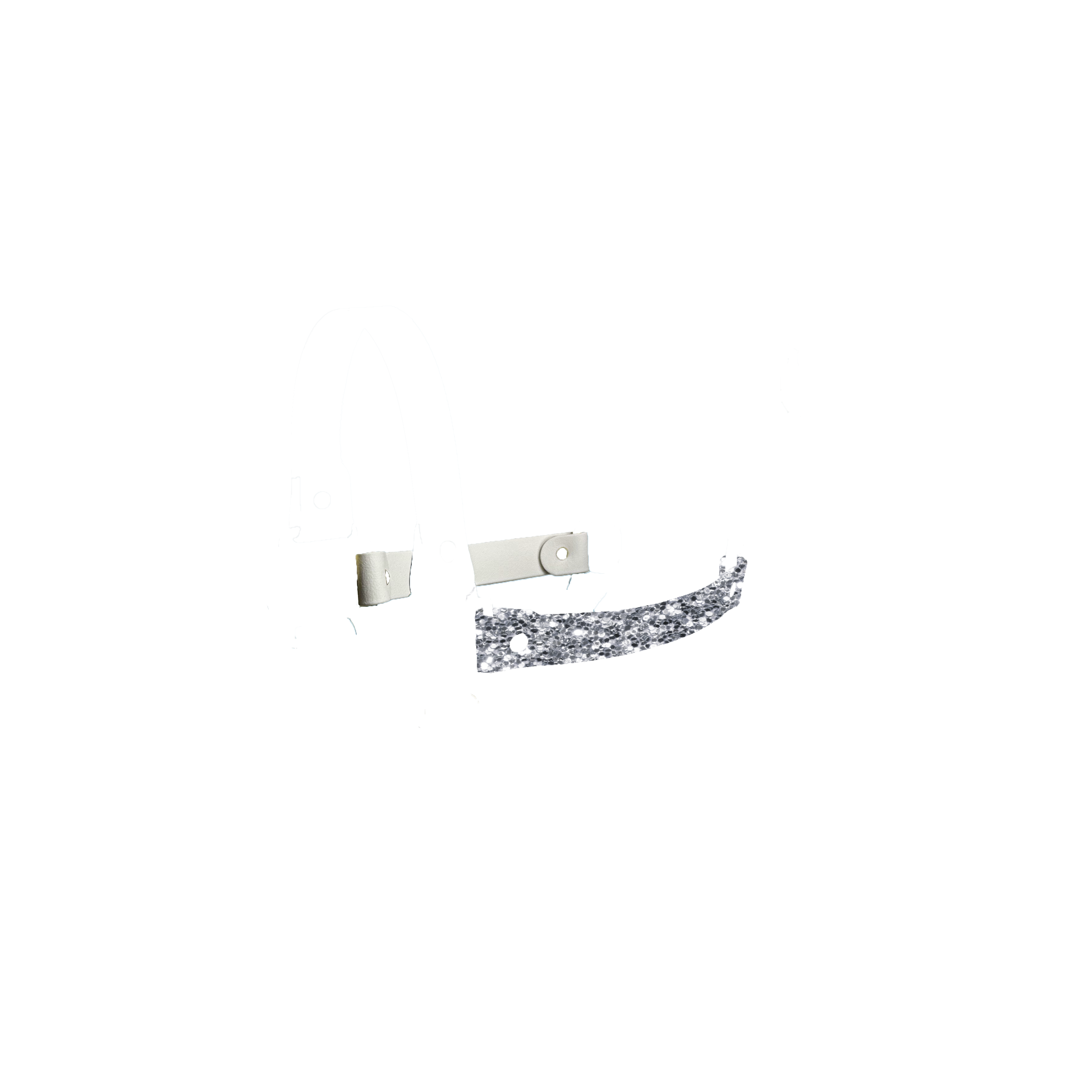 Laterali Glitter Grigio Scuro