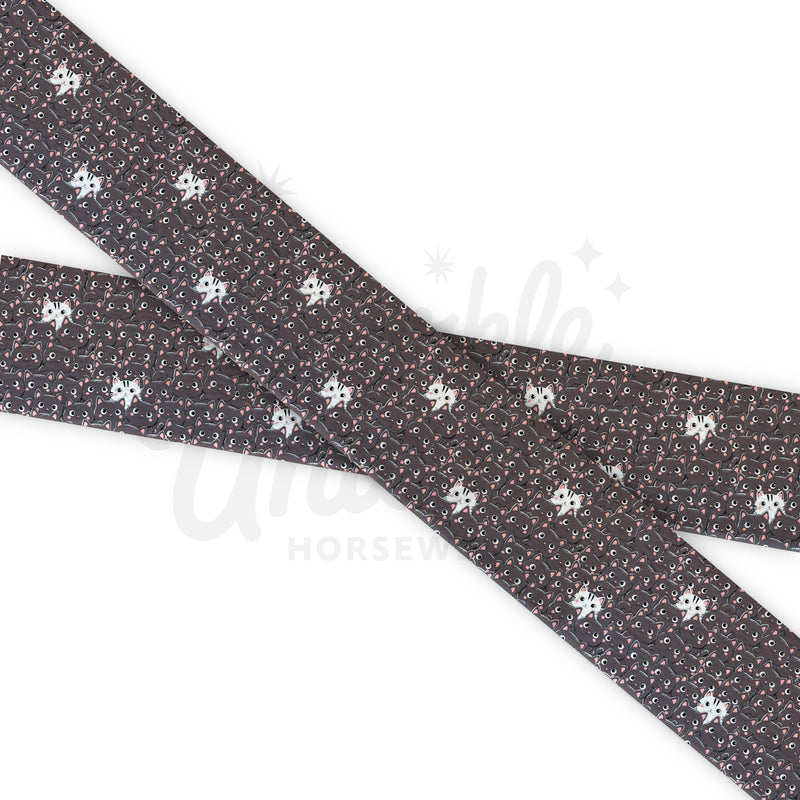 Cats - Black Cats - Fettuccia Biothane - Stampato UV