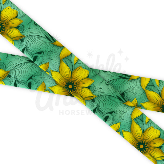Flower - Floral Charm - Biothane Ribbon - UV Printed