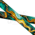 Green and Gold Marble