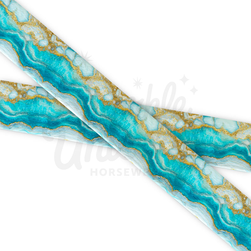 Marble - Ocean Breeze - Fettuccia Biothane - Stampato UV