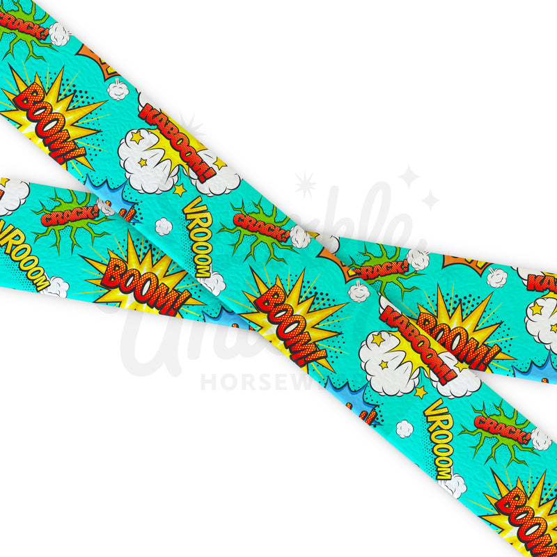 POP - BOOM - Fettuccia Biothane - Stampato UV