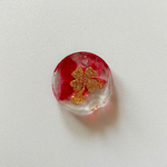 Medaglietta AmberTail in resina trasparente con personalizzazione - Ø 3.5 cm