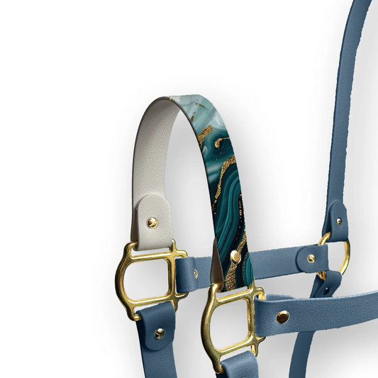 Nose Pure - Aqua and Gold Marble
