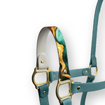 Green and Gold Marble