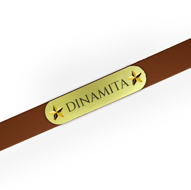 Targhetta in Alluminio Anodizzato - Oro